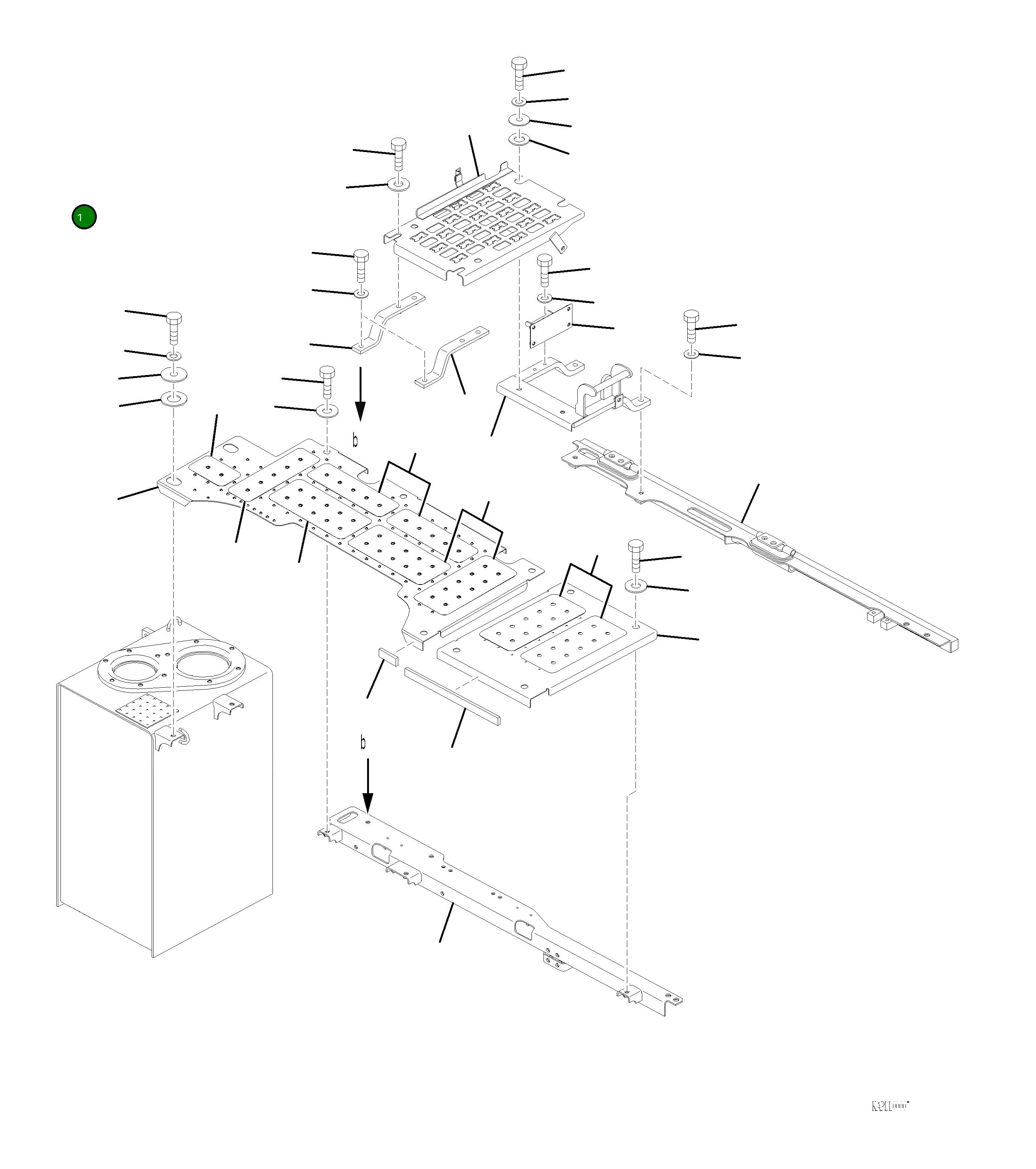 Крышка 2A6-54-A2120 Komatsu