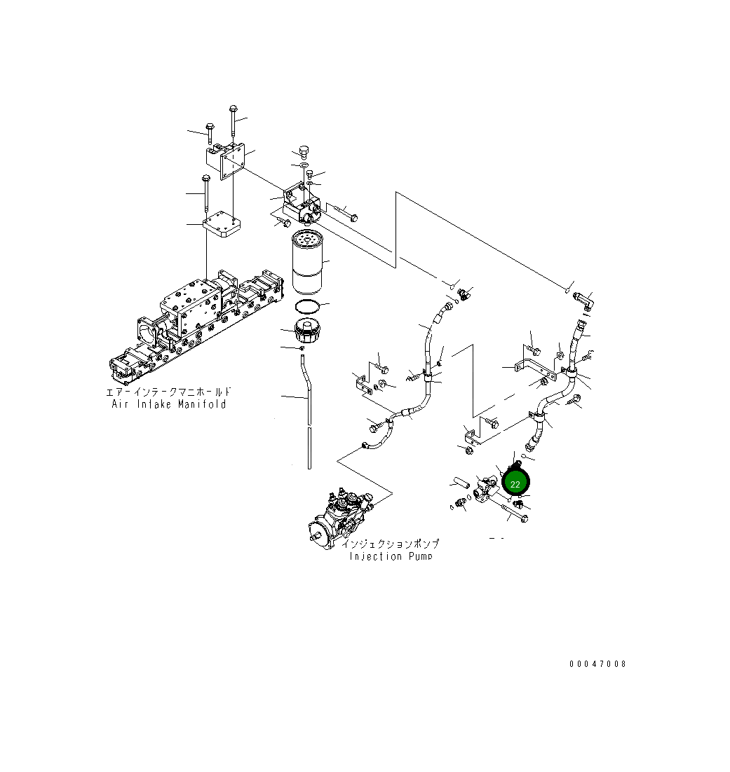Кольцо уплотнительное (O-Ring) 6251-51-9910 Komatsu