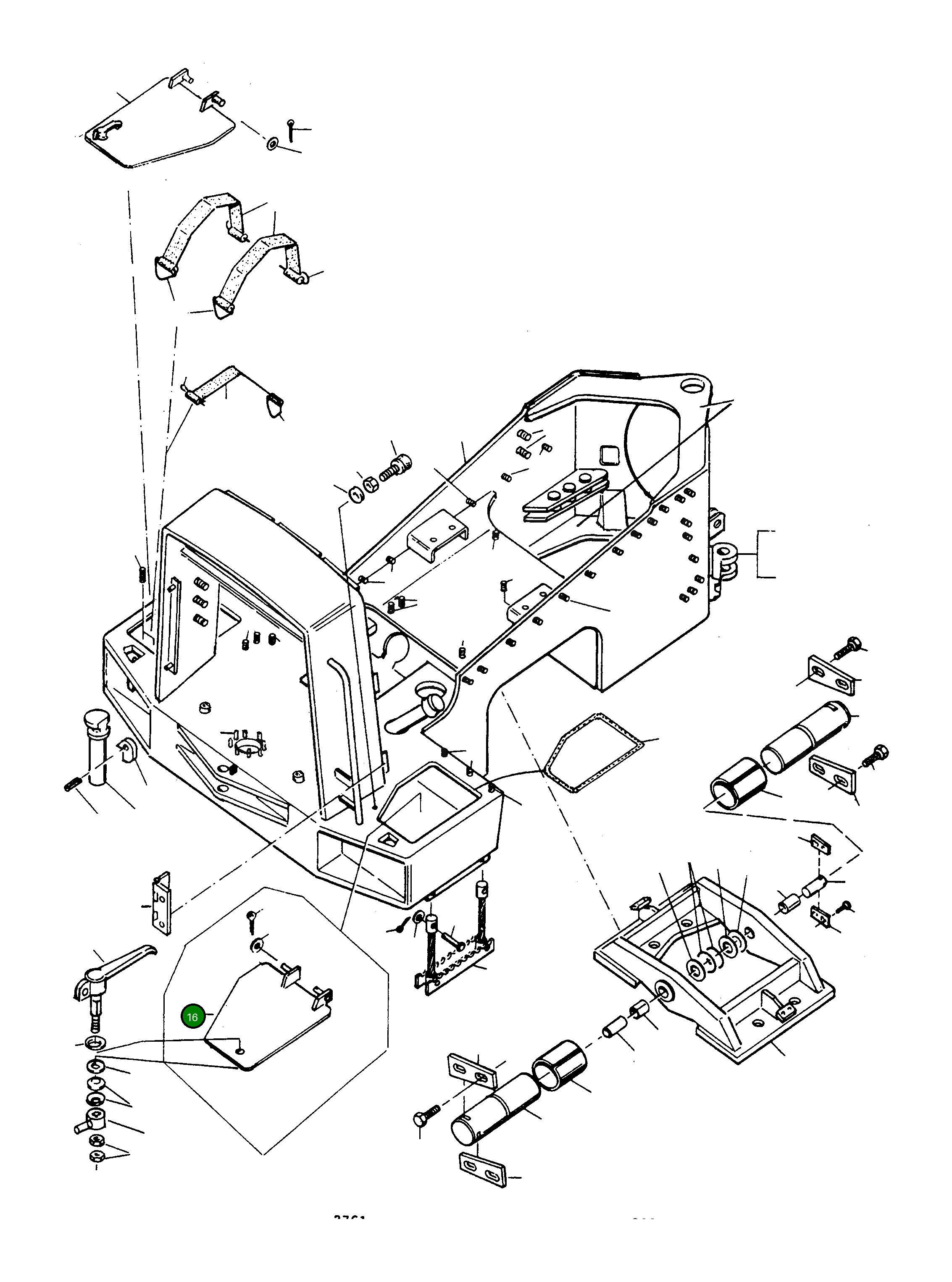 Крышка 4210080M91 Komatsu