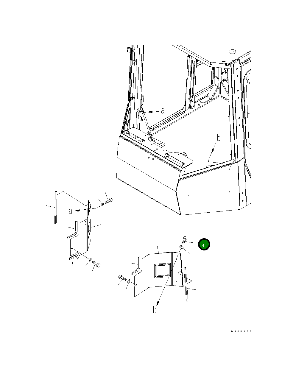 Болт 214621 Komatsu