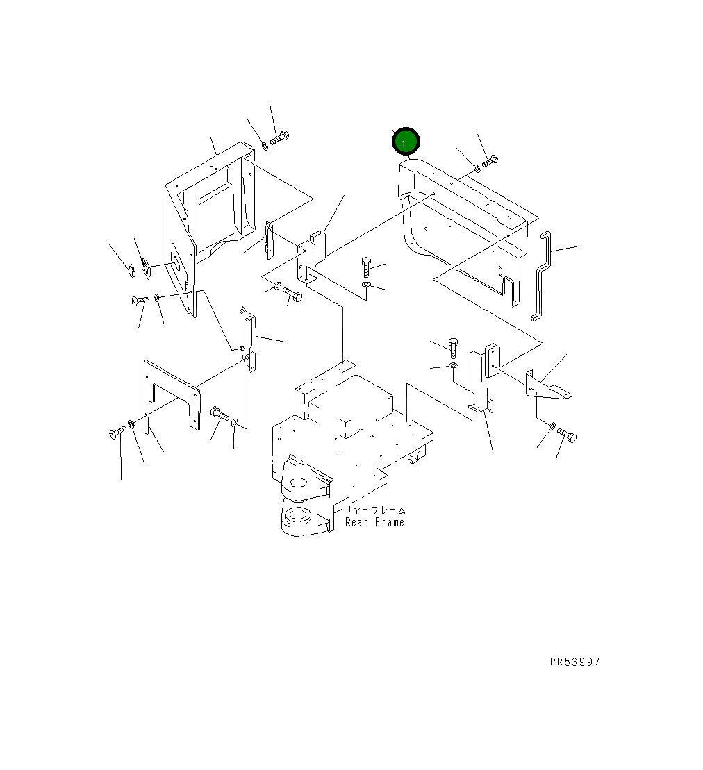 Крышка 26A-870-1310 Komatsu