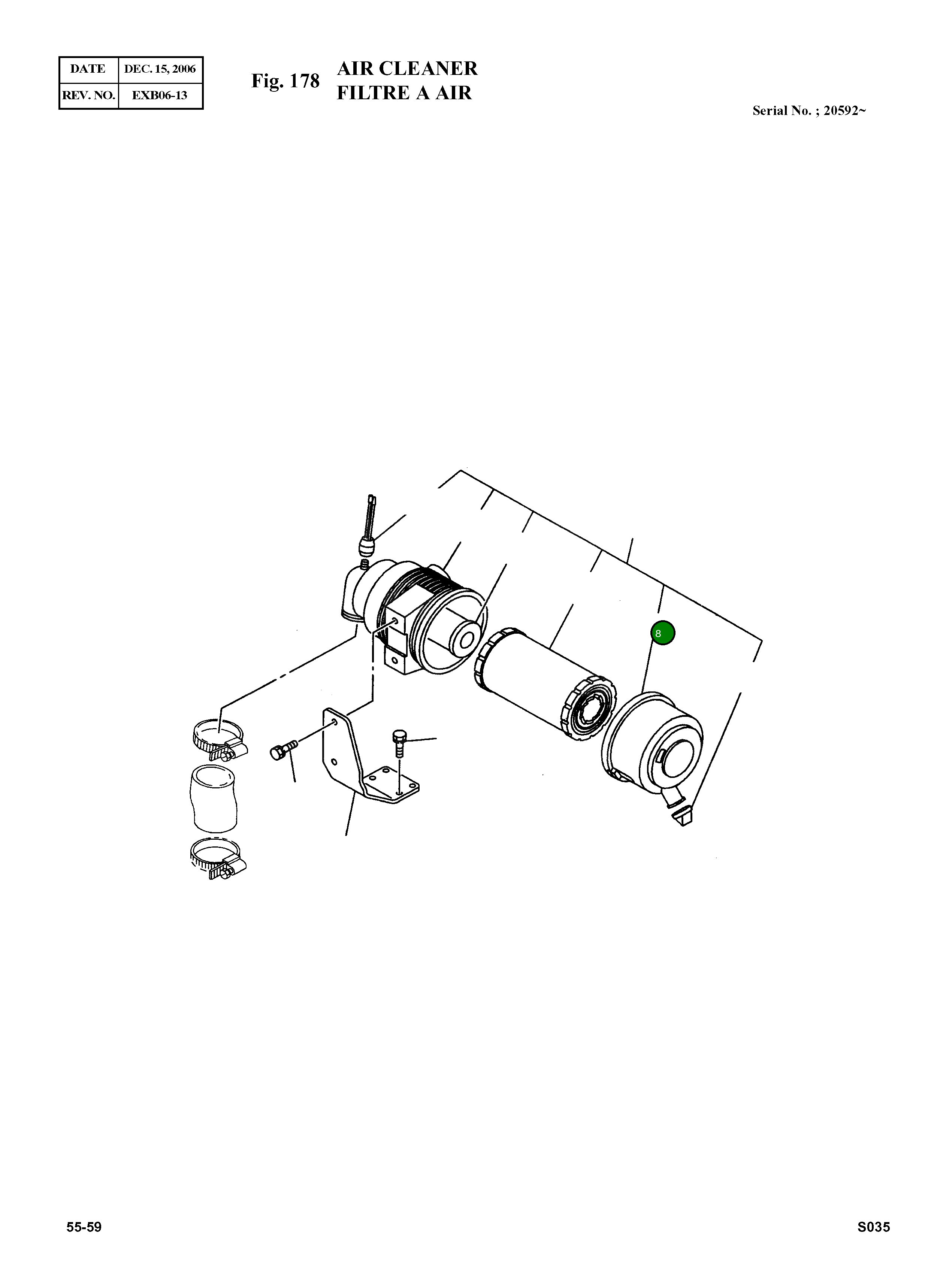 Крышка 586401-4290  Komatsu