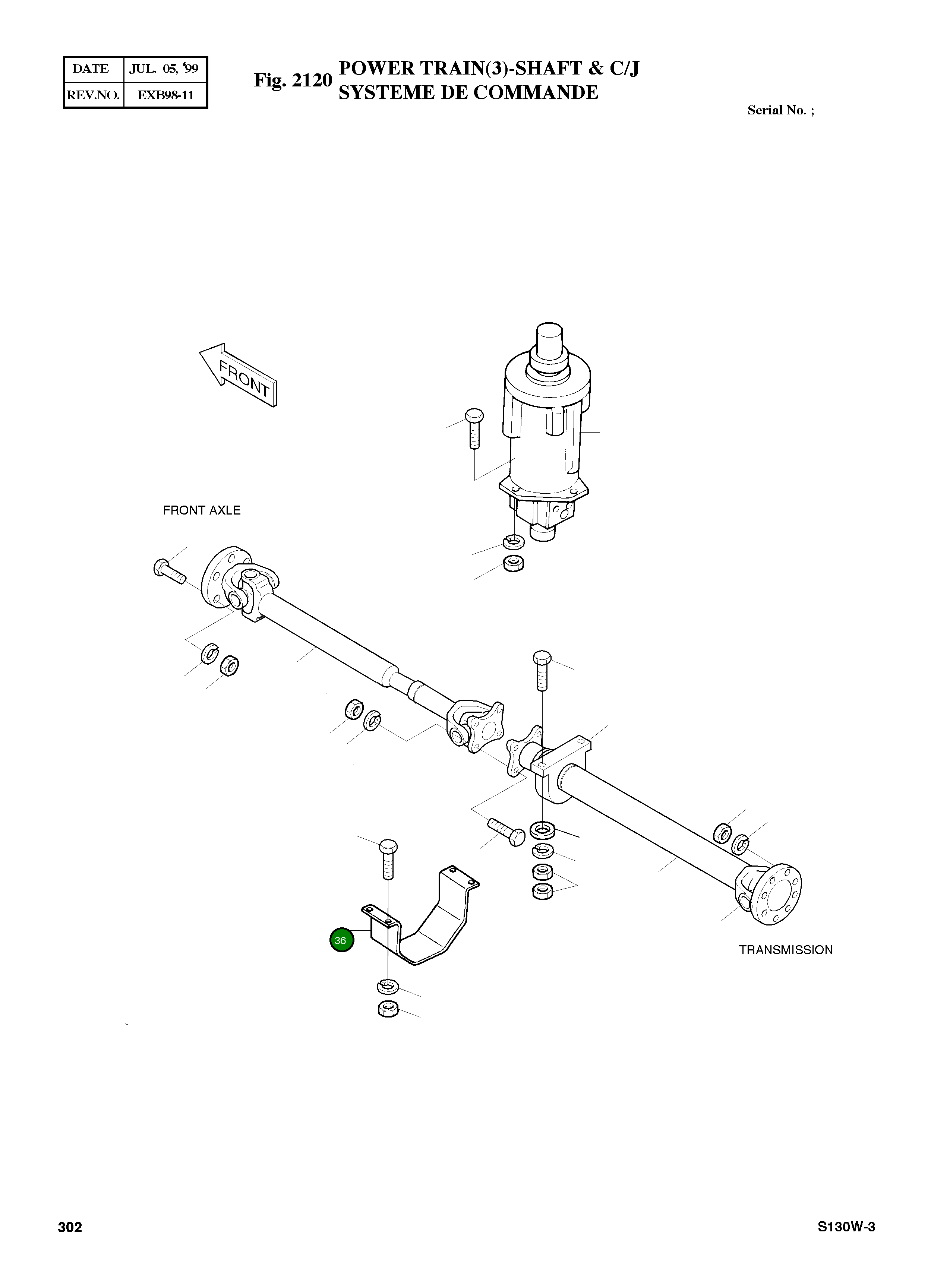 Крышка 2621-2997 Komatsu