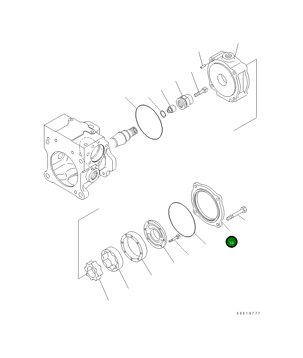 Крышка 720-2M-11161 Komatsu