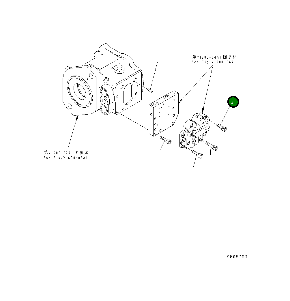 Болт 708-1H-25310 Komatsu