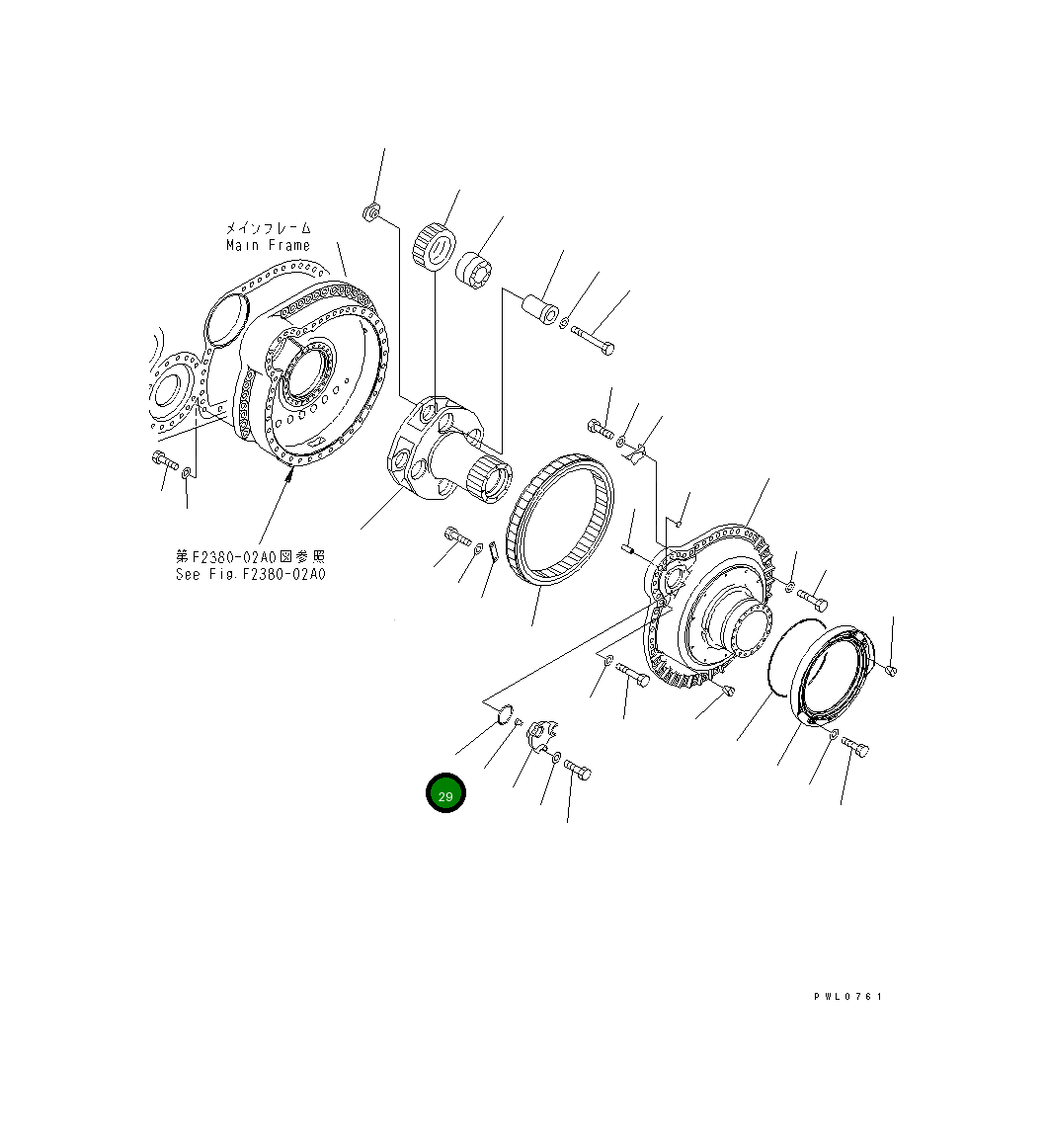 Кольцо уплотнительное (O-Ring) 07000-A2135 Komatsu