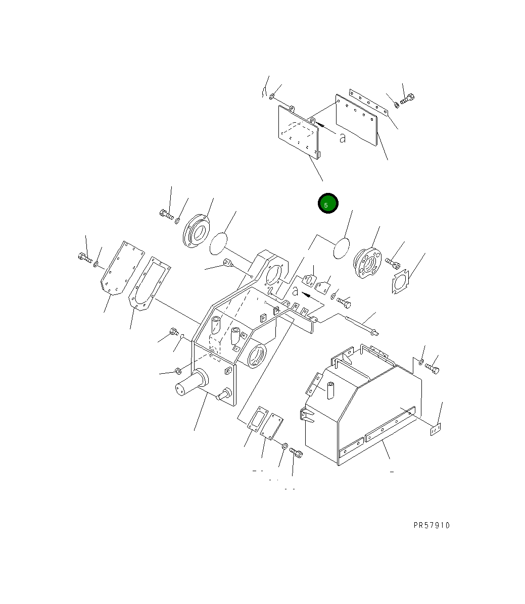 Крышка 26A-873-1140 Komatsu