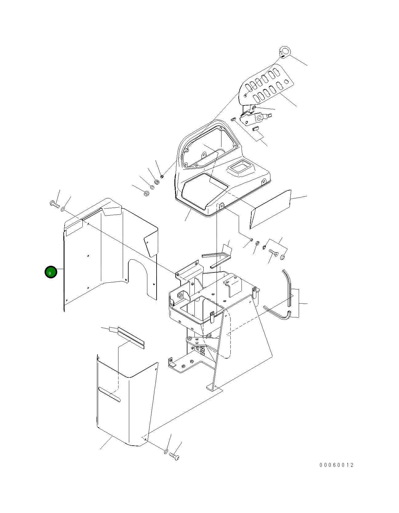Крышка 423-43-48830 Komatsu
