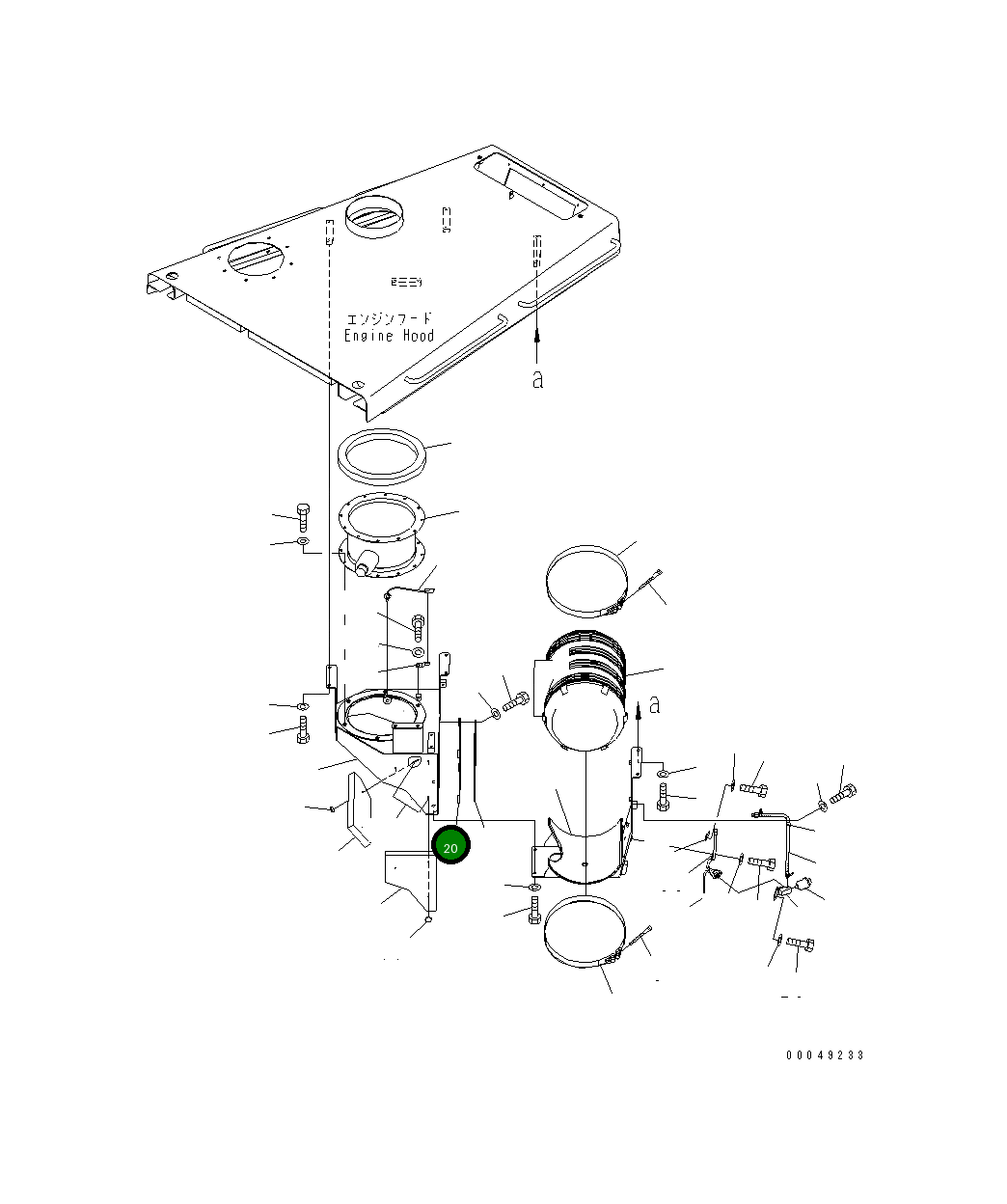 Крышка 195-01-41251 Komatsu