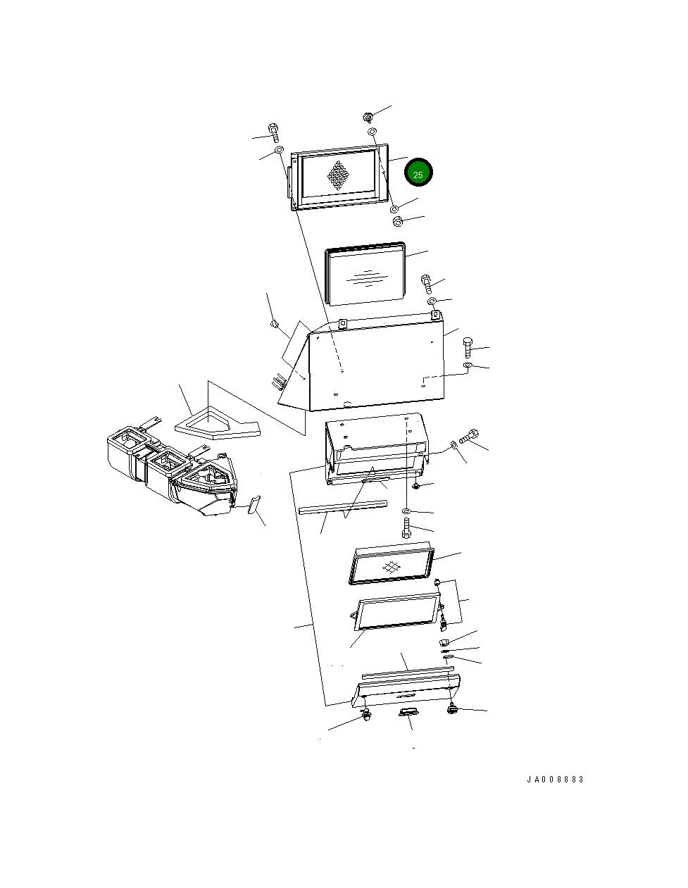 Крышка 423-07-31673 Komatsu