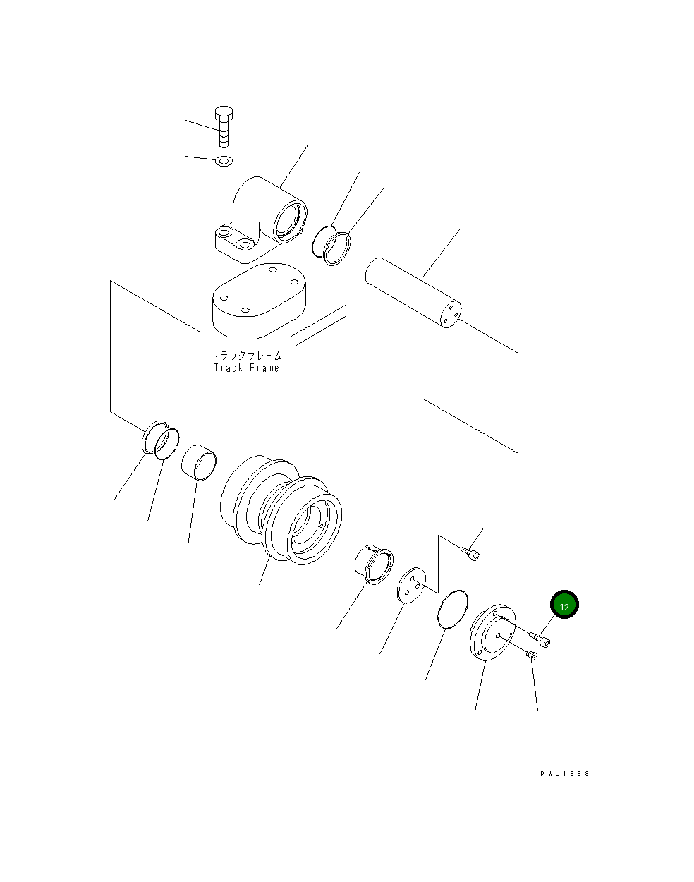 Болт 21M-30-16210 Komatsu