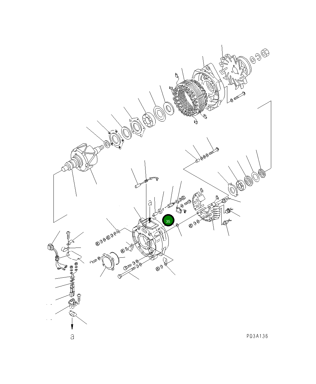 Болт KD1-33901-0520 Komatsu