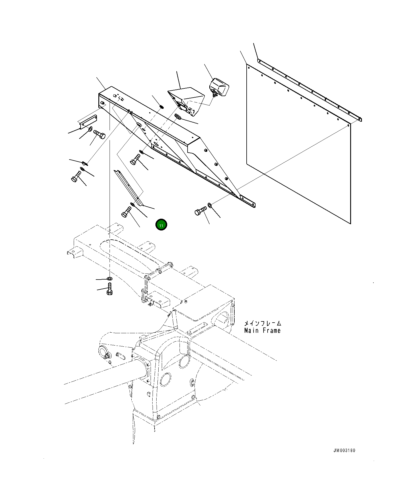 Крышка 561-85-81160 Komatsu