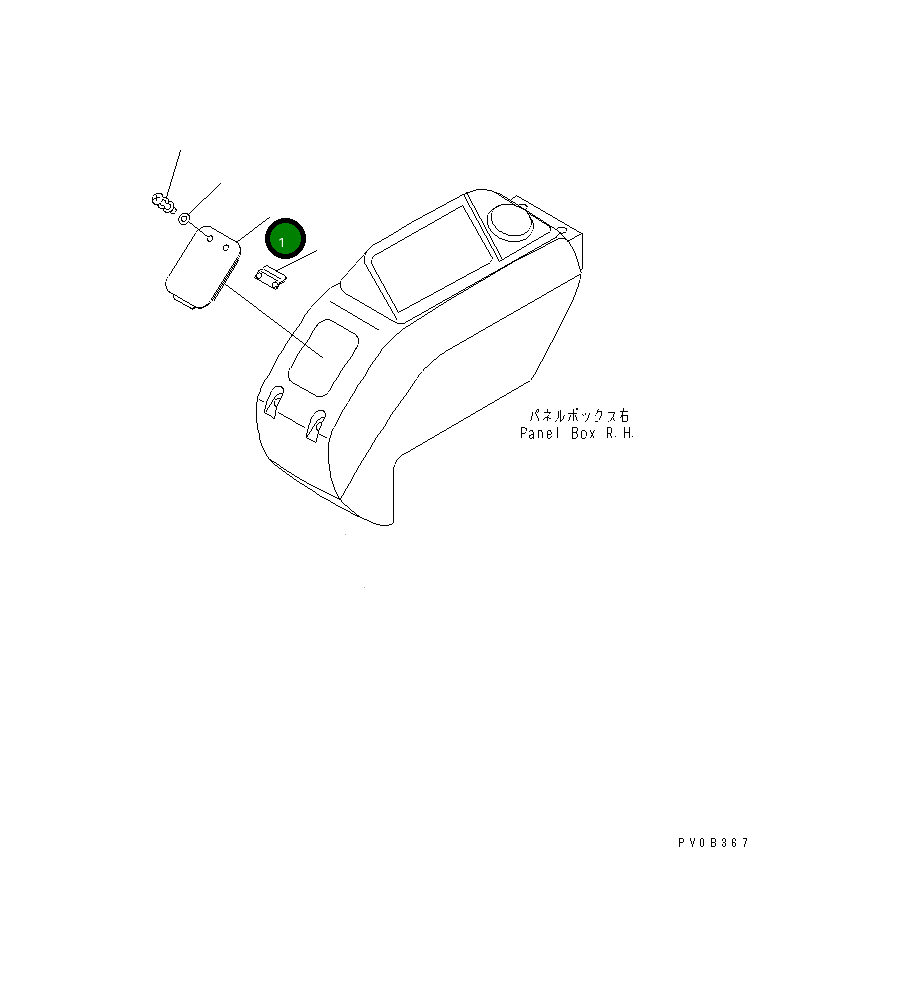 Крышка 13S-54-11421 Komatsu