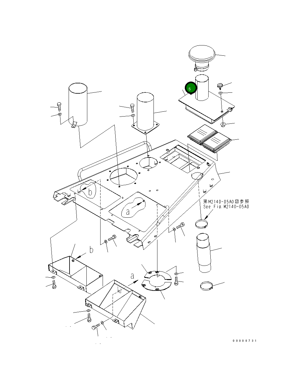 Крышка 154-911-7860  Komatsu
