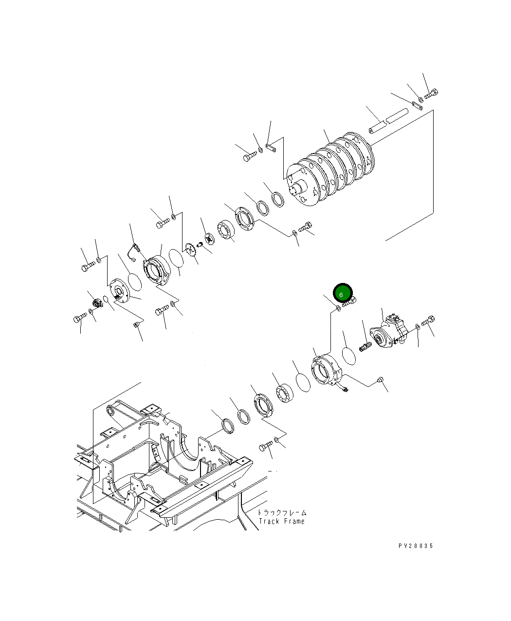 Болт 01252-71650 Komatsu