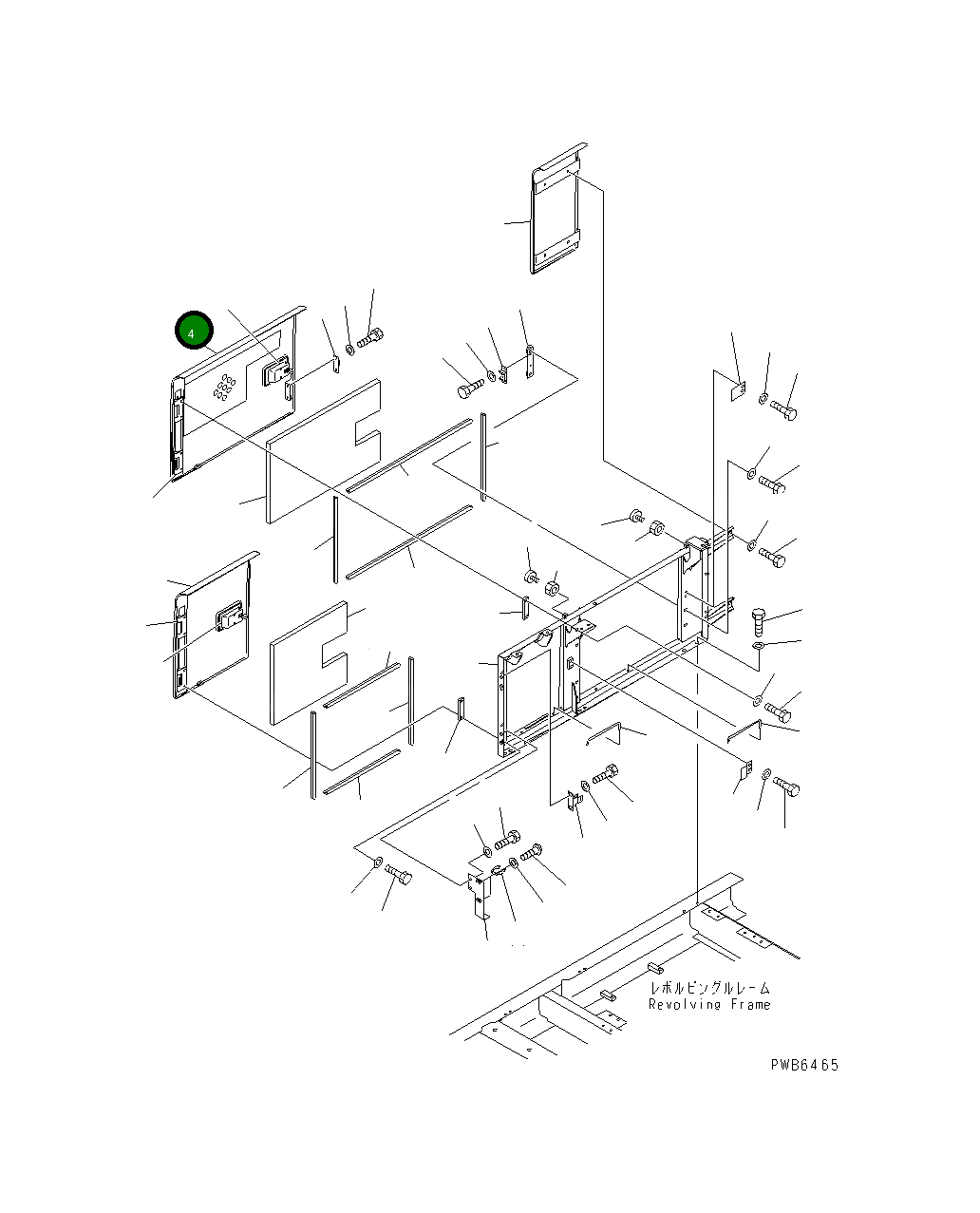 Крышка 208-54-68460 Komatsu
