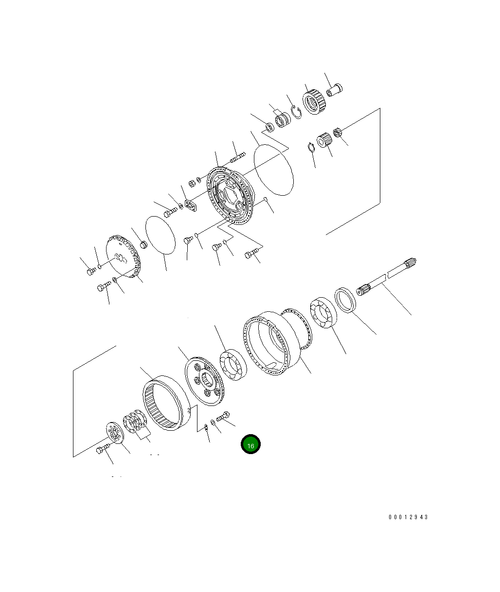 Болт 427-22-12590 Komatsu