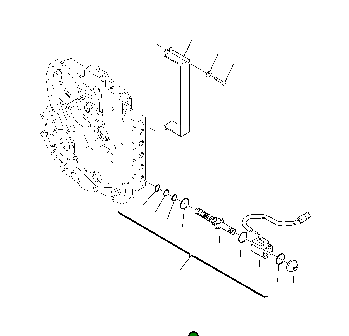 Кольцо уплотнительное (O-Ring) CK076K012 Komatsu