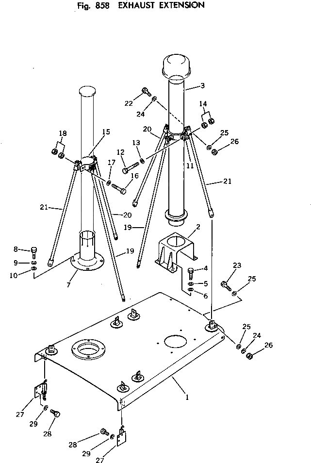 Болт 01050-51070  Komatsu