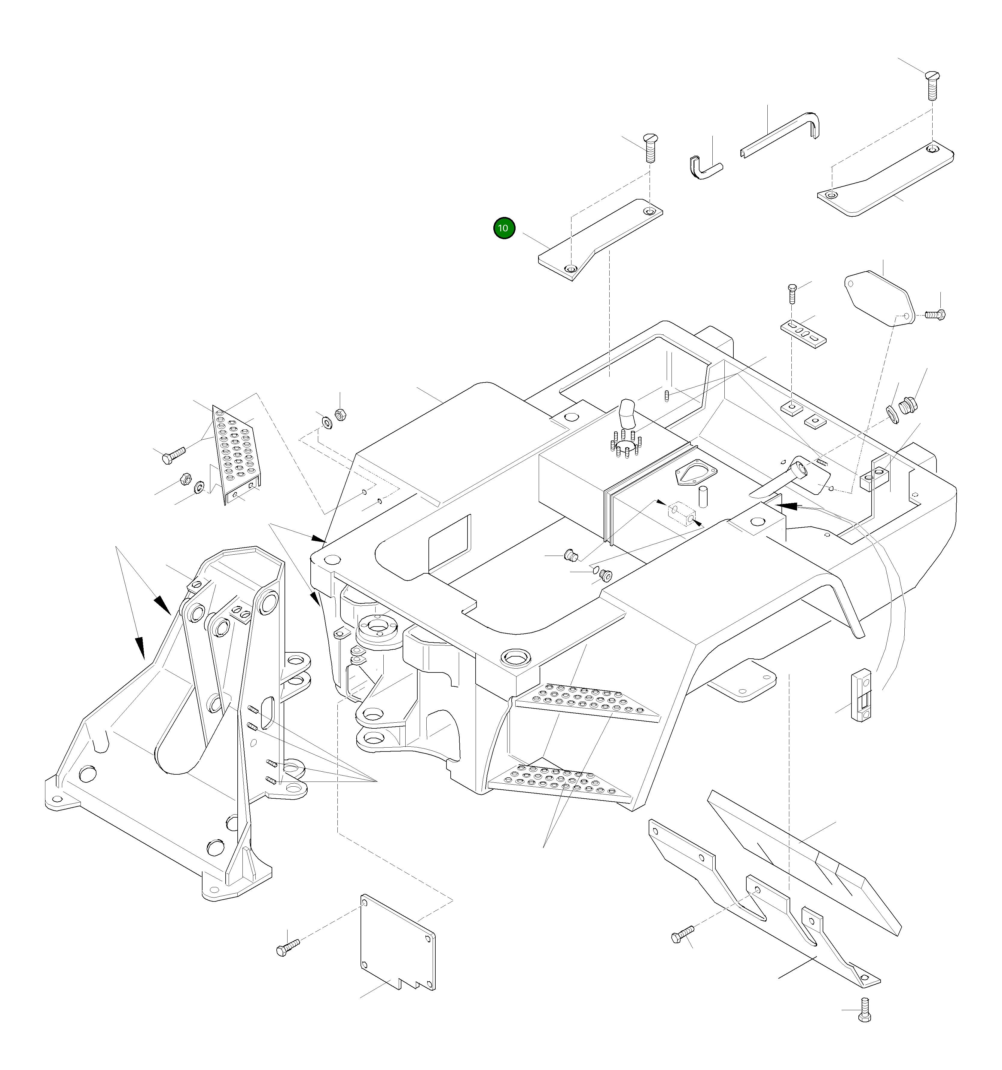 Крышка 42U-46-12H90  Komatsu