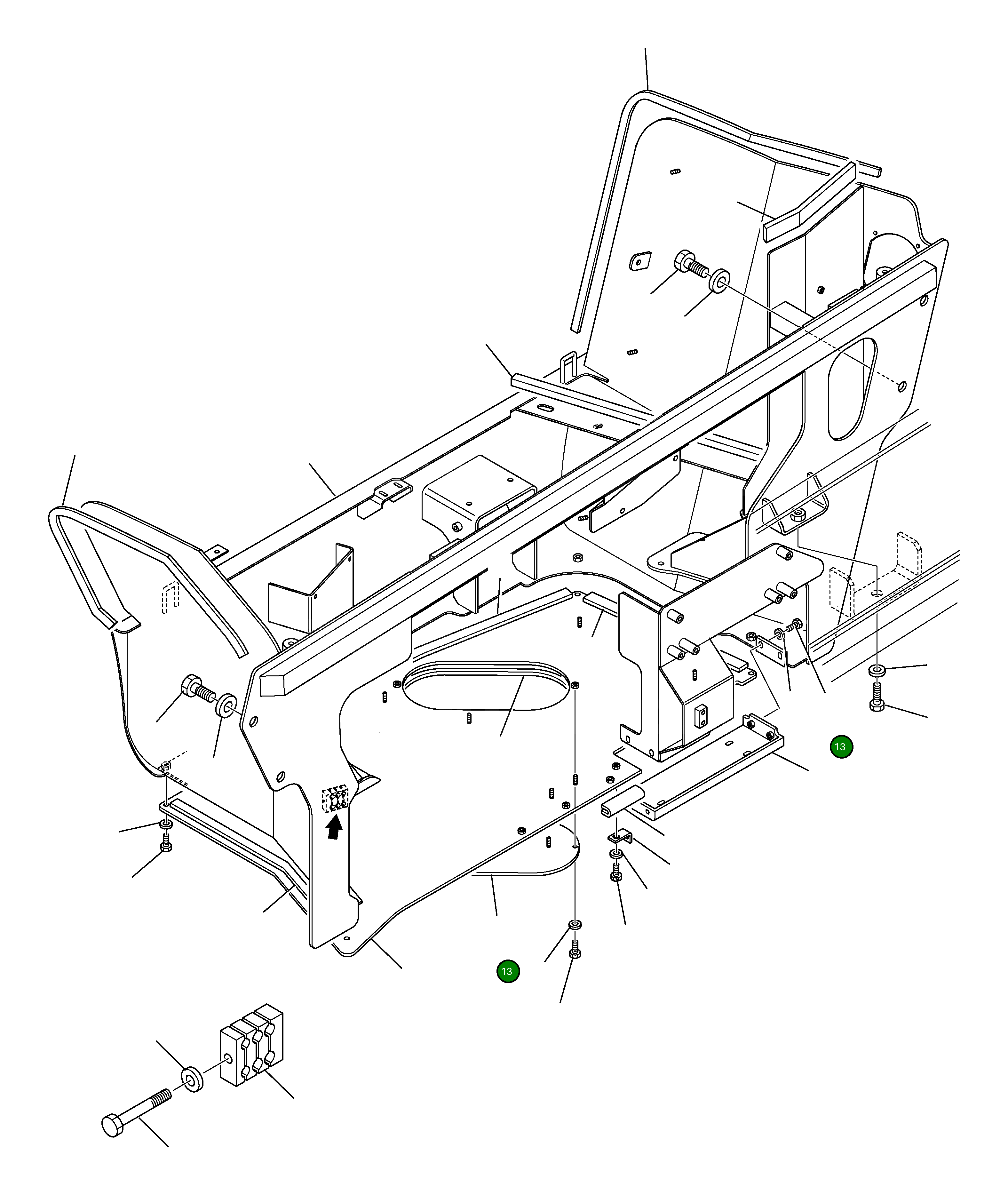 Крышка 395-54-11N10  Komatsu