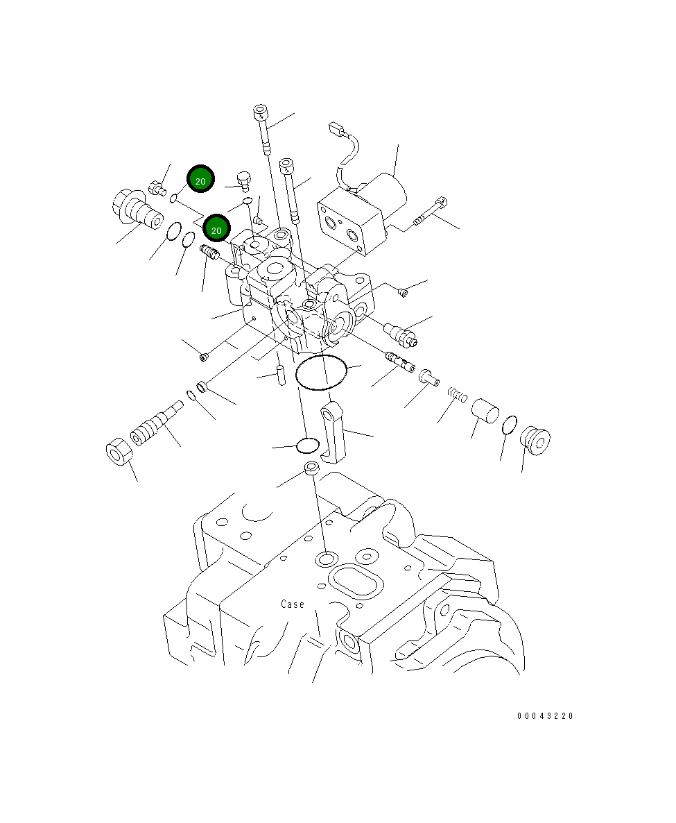 Кольцо уплотнительное (O-Ring) 07002-21023 Komatsu