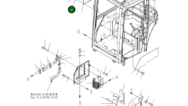 Крышка 22M-54-25371 Komatsu