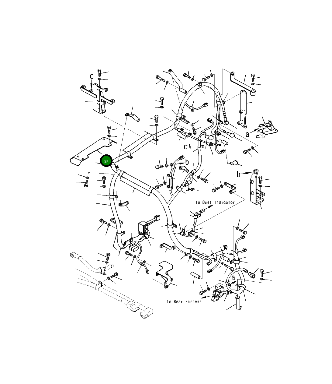 Крышка 425-06-42970  Komatsu