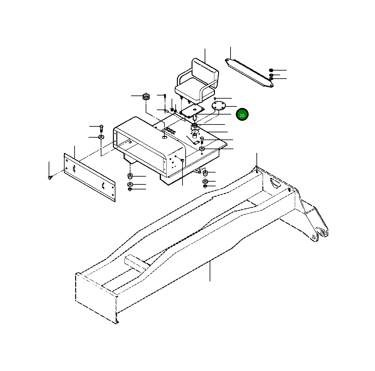 Крышка 64 618 Komatsu
