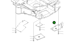 Крышка 22M-46-21651 Komatsu