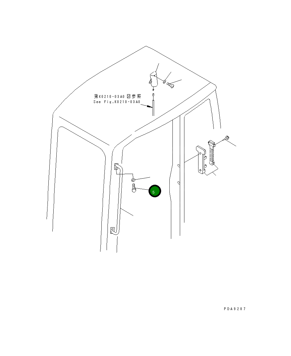 Болт 113-B44-1230  Komatsu