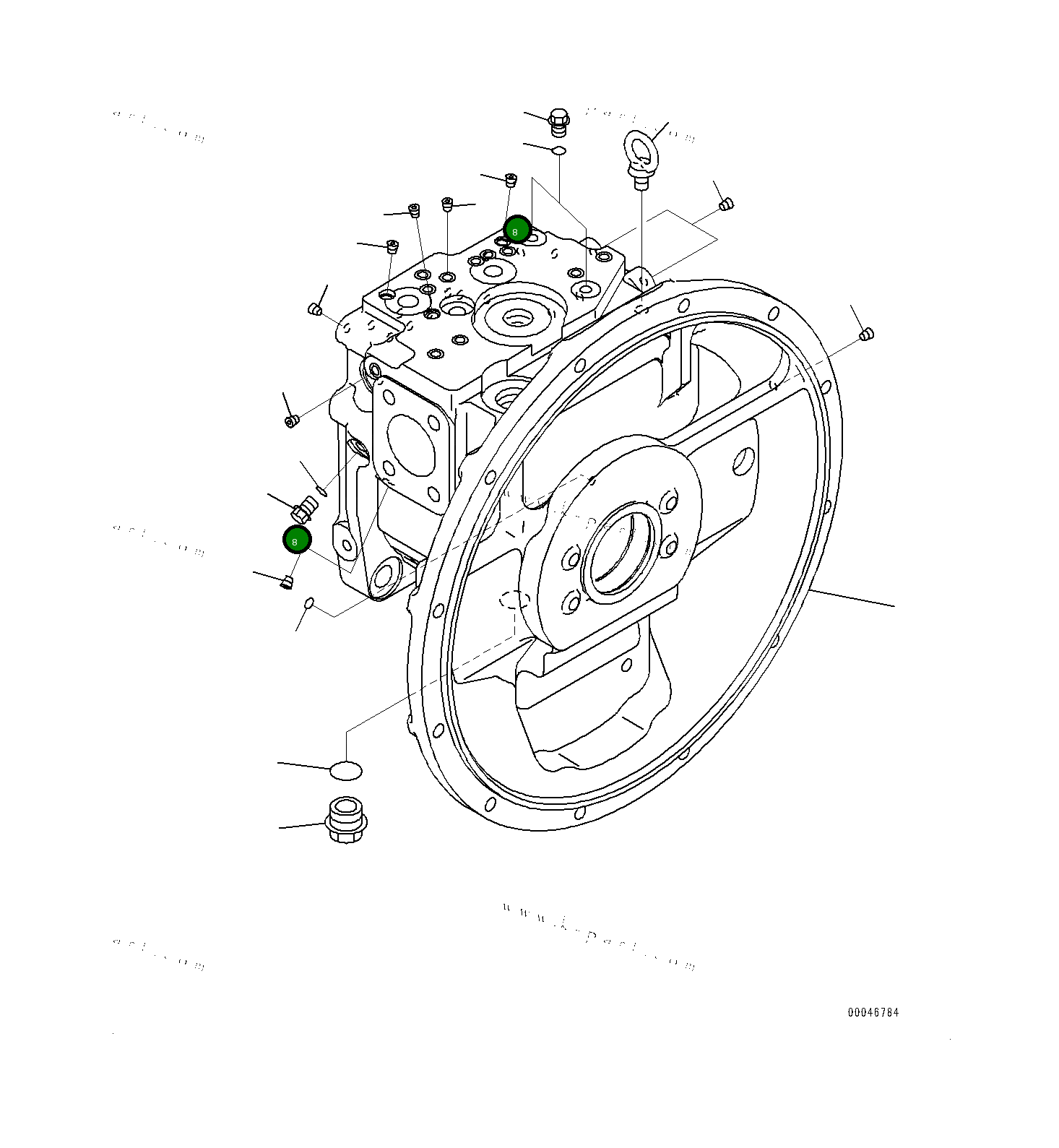 Кольцо уплотнительное (O-Ring) 0700261023 Komatsu