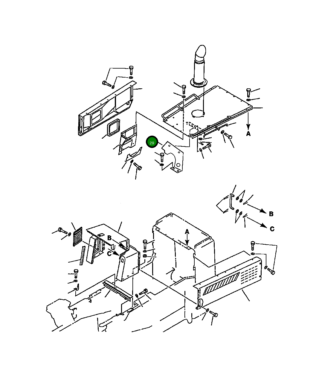 Крышка 426-54-A2260 Komatsu