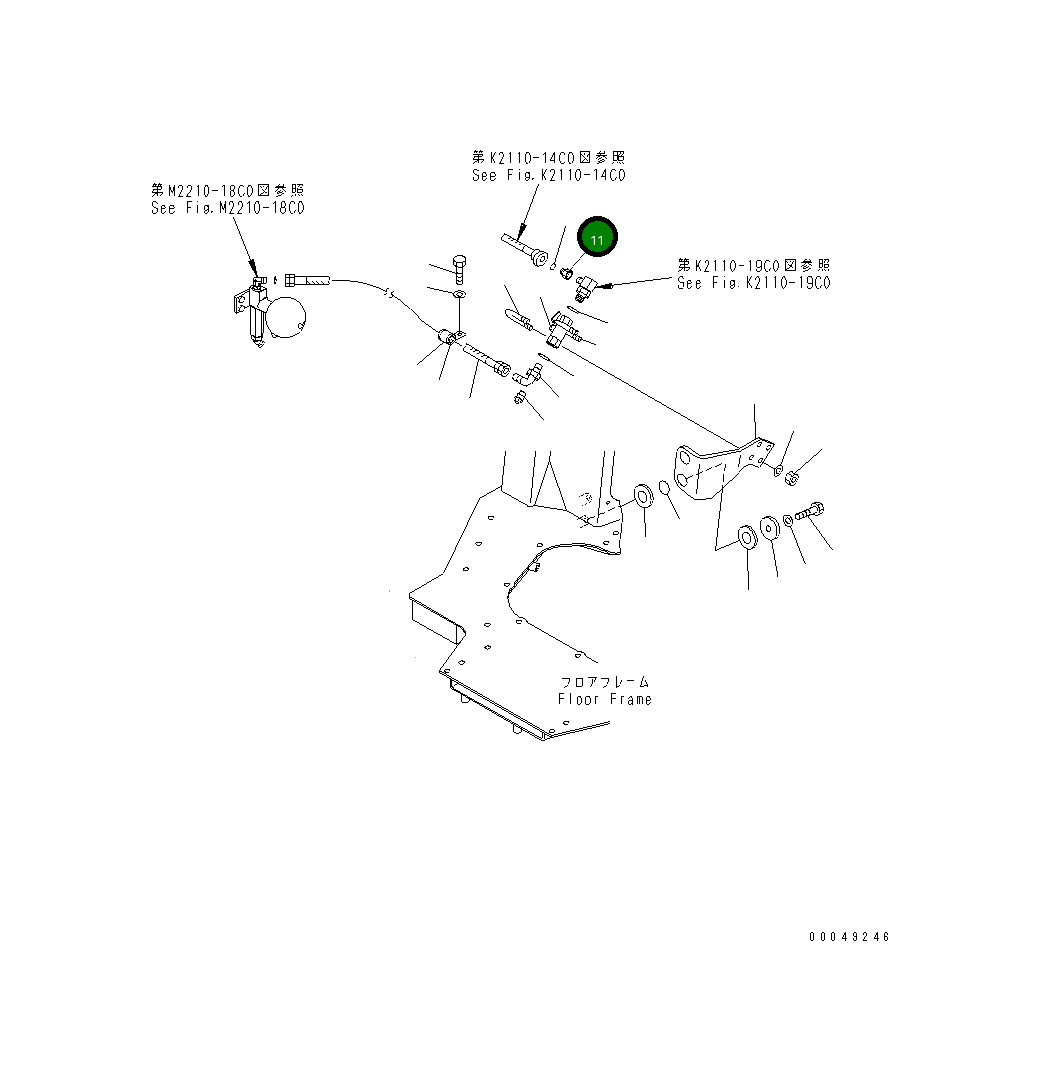 Кольцо уплотнительное (O-Ring) 19M-61-31140 Komatsu