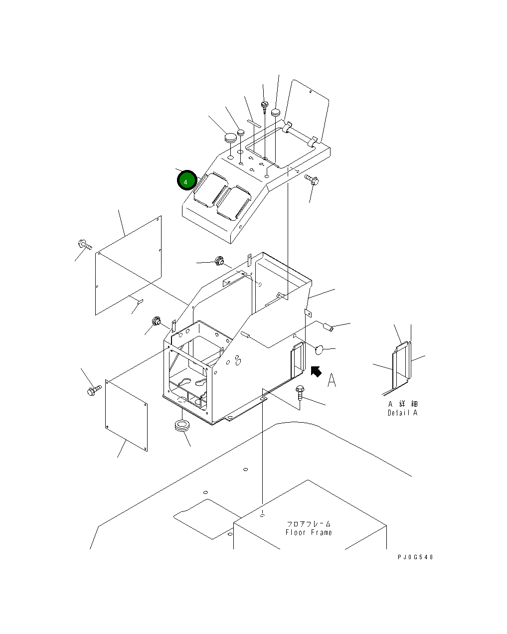Крышка 417-V88-2170 Komatsu