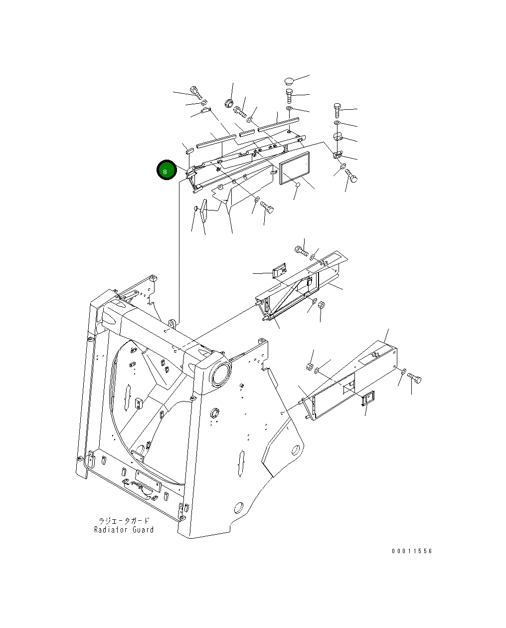Крышка 198-54-72171 Komatsu