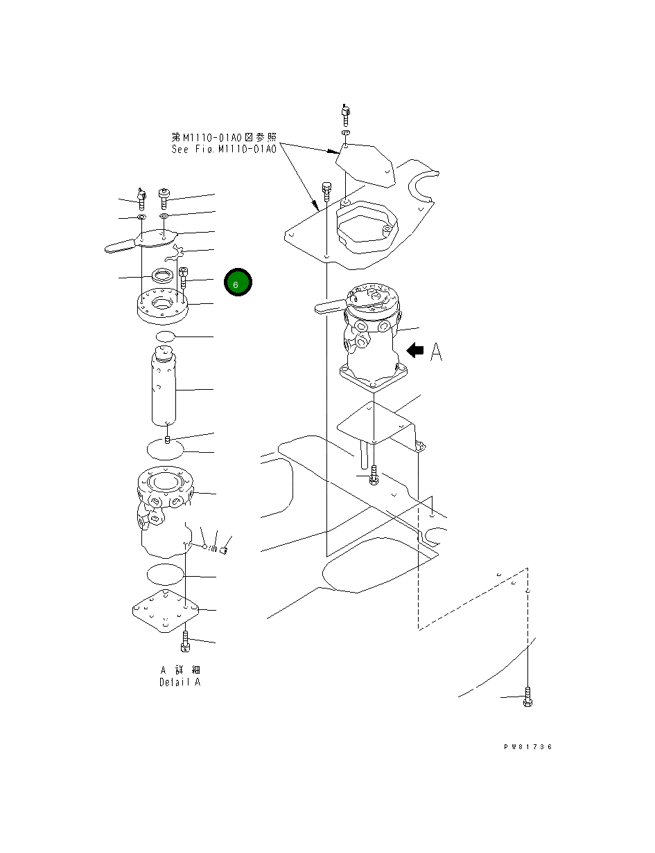 Болт YM182900-77190 Komatsu
