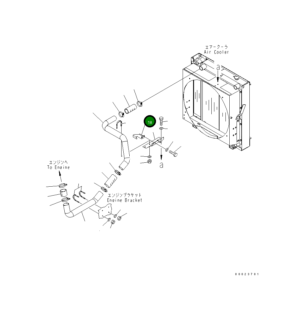Крышка 23C-02-51140 Komatsu