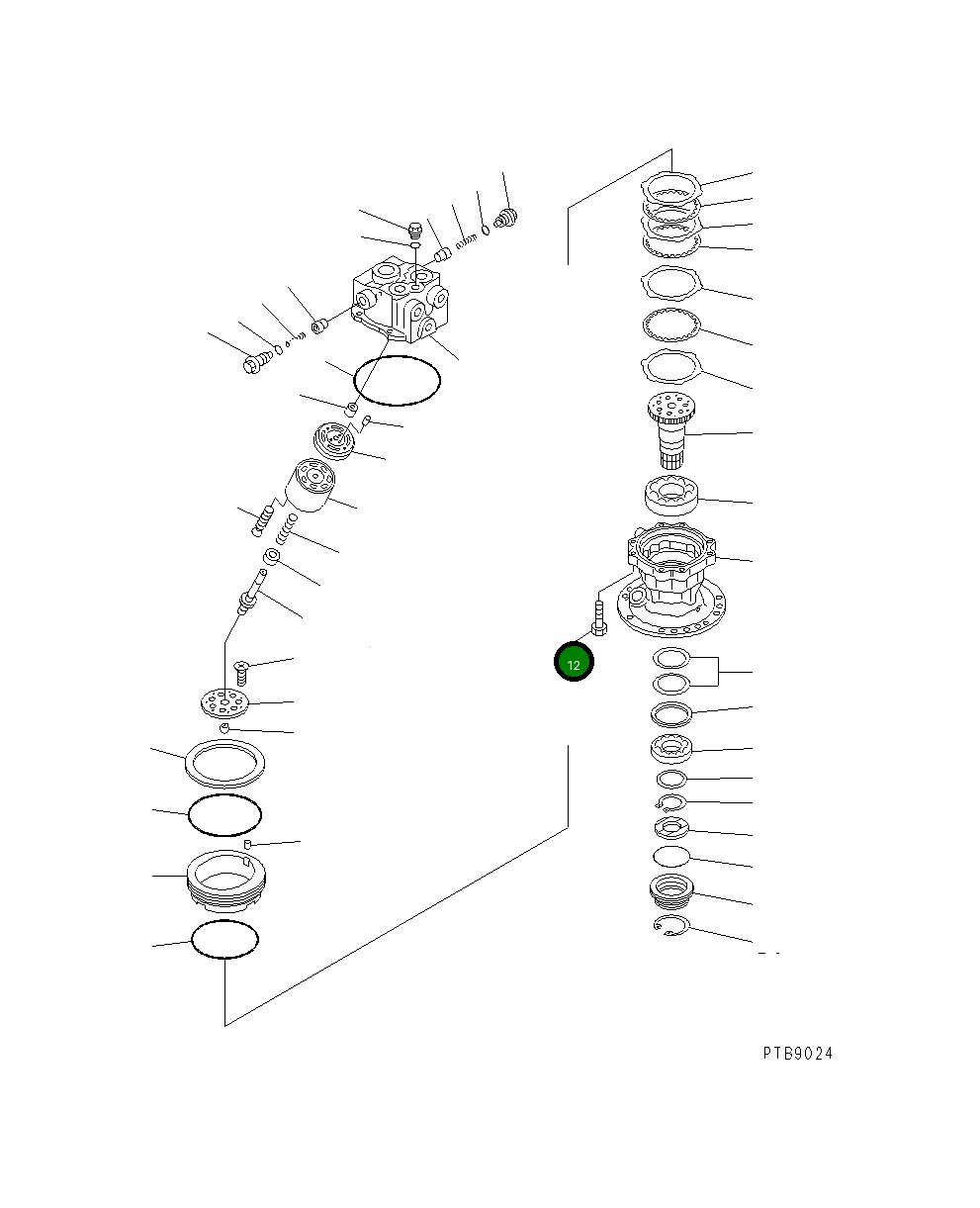 Болт 706-74-40320 Komatsu