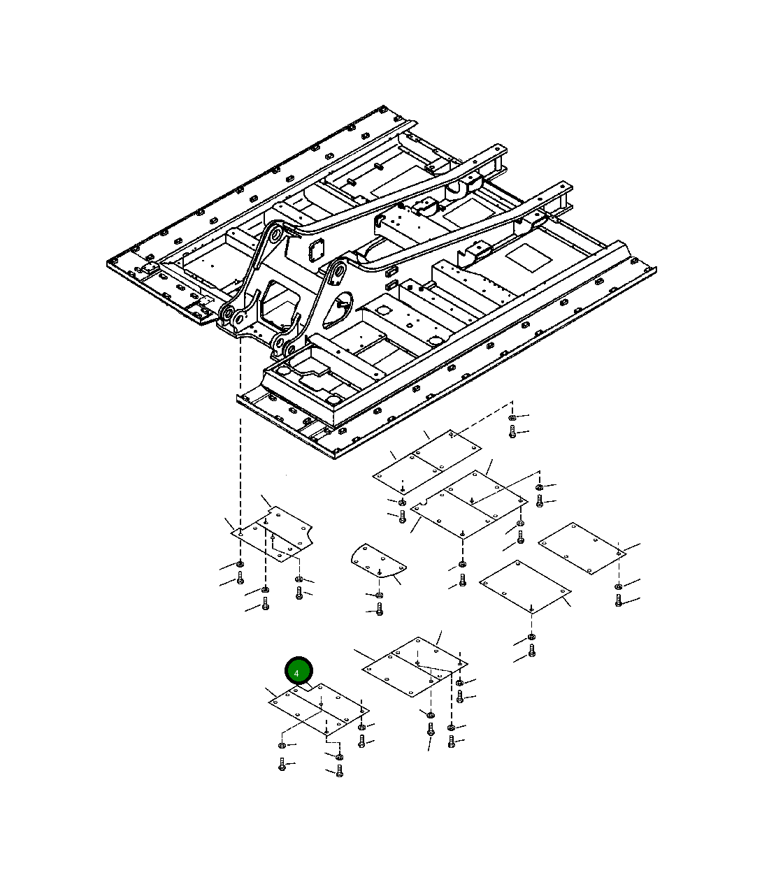 Крышка 207-54-A1520  Komatsu