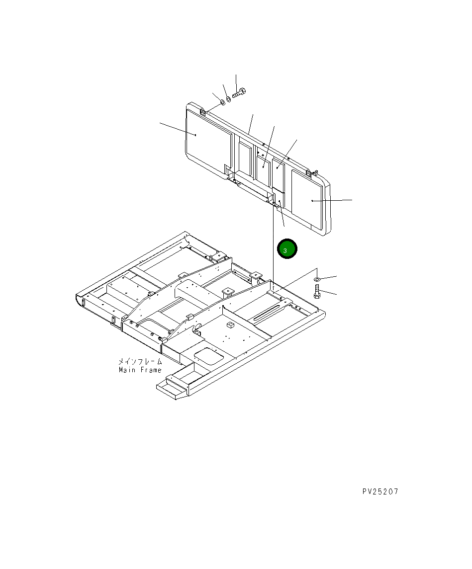 Крышка 20Y-54-24290  Komatsu