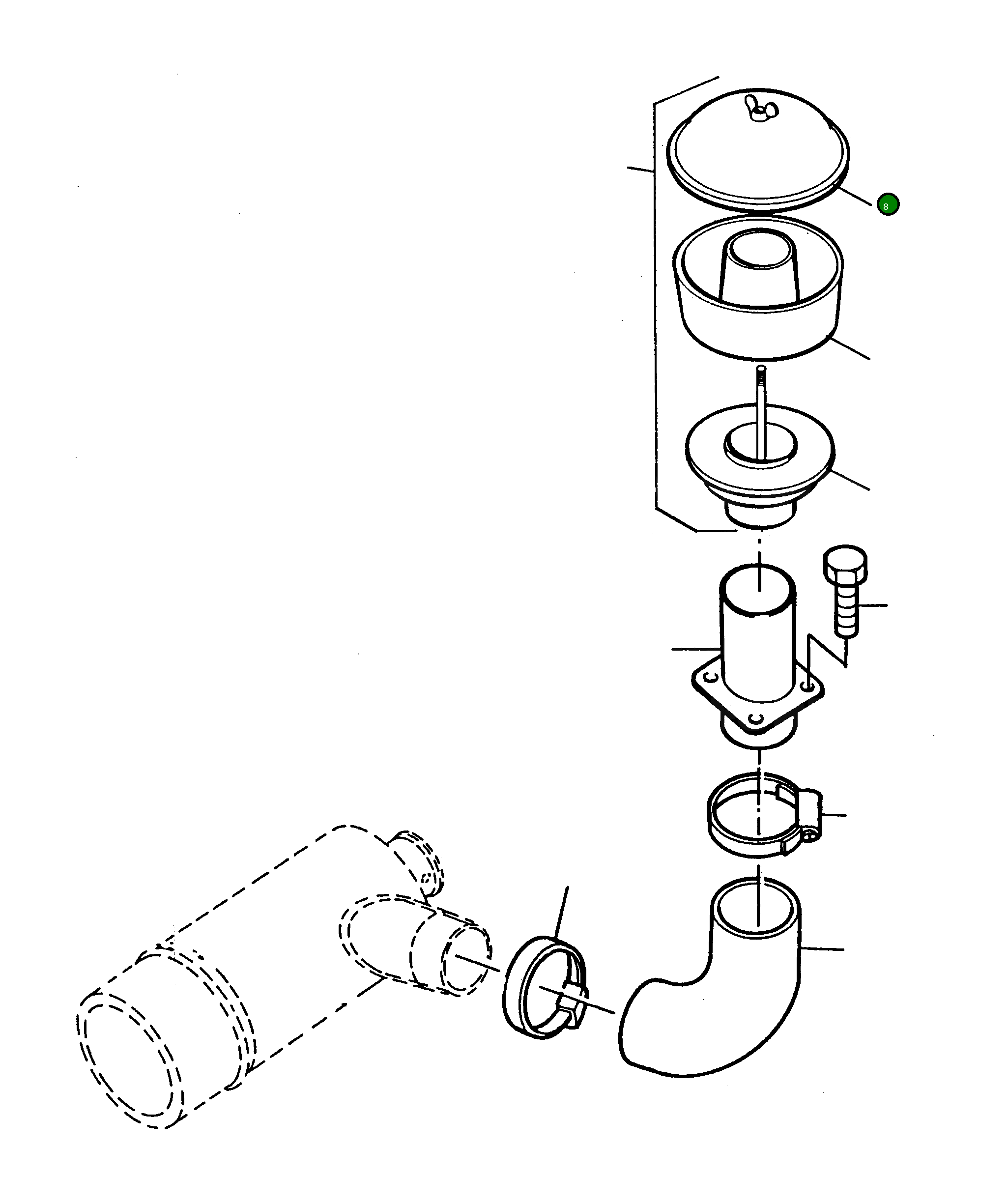 Крышка 2872927M1 Komatsu