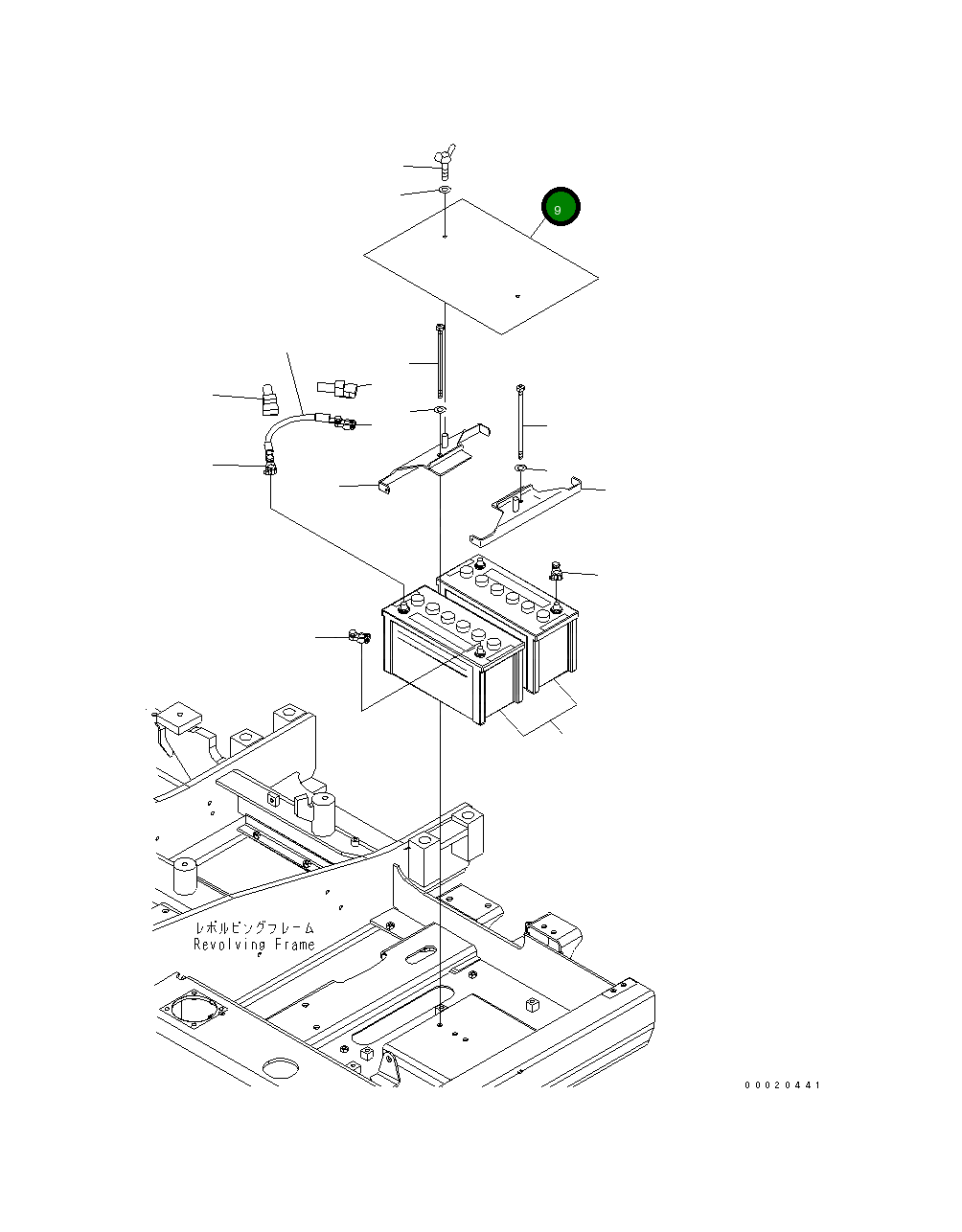 Крышка 203-06-71390 Komatsu