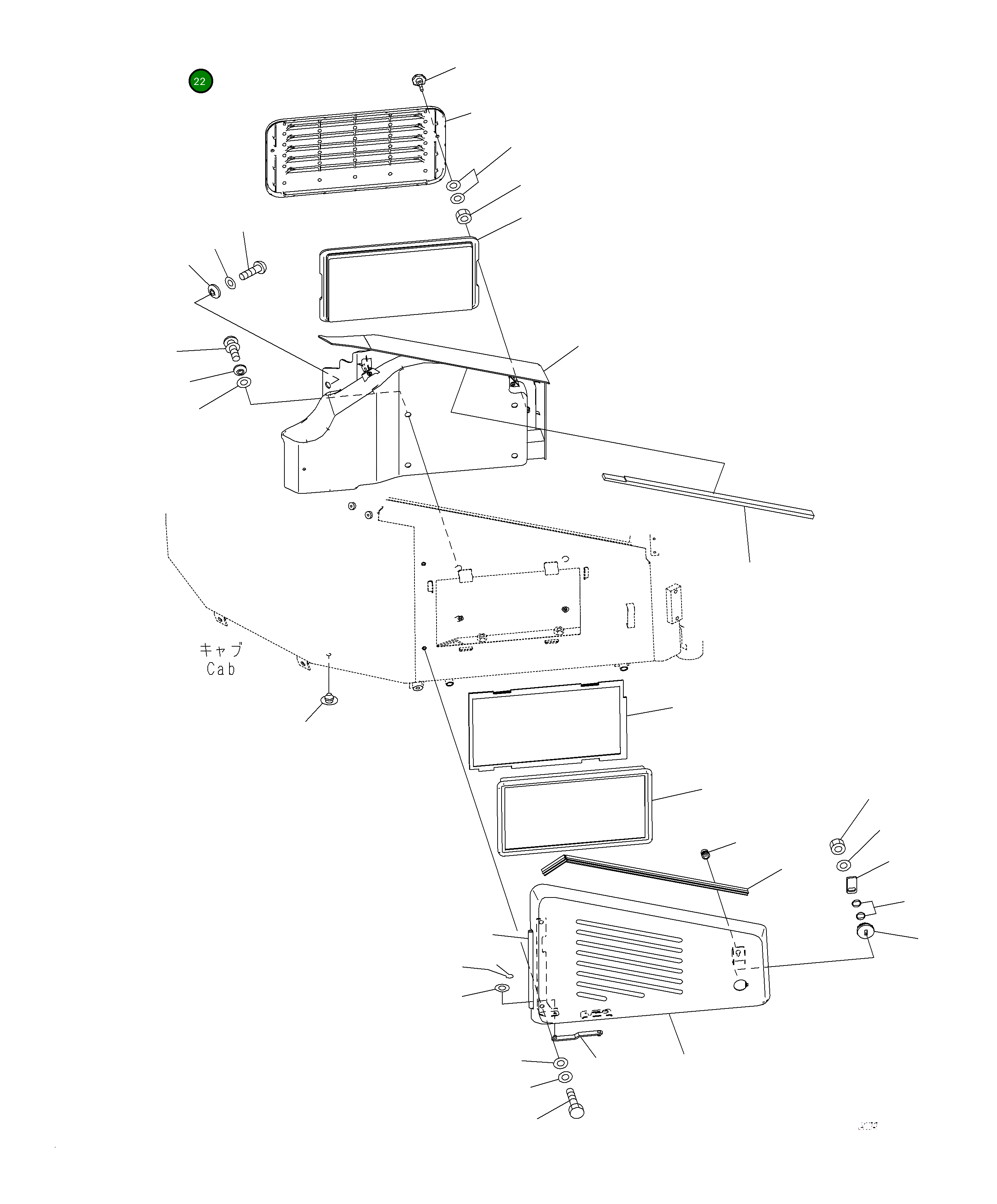 Крышка 421-07-65103  Komatsu