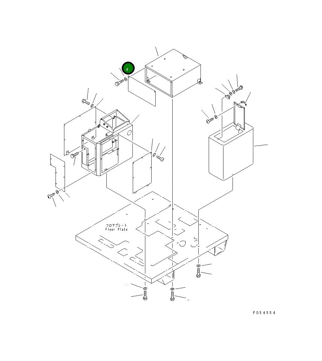 Крышка 235-54-31590 Komatsu