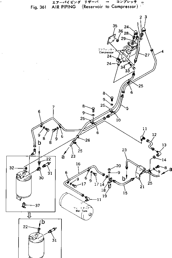 Болт 382-025236-1  Komatsu