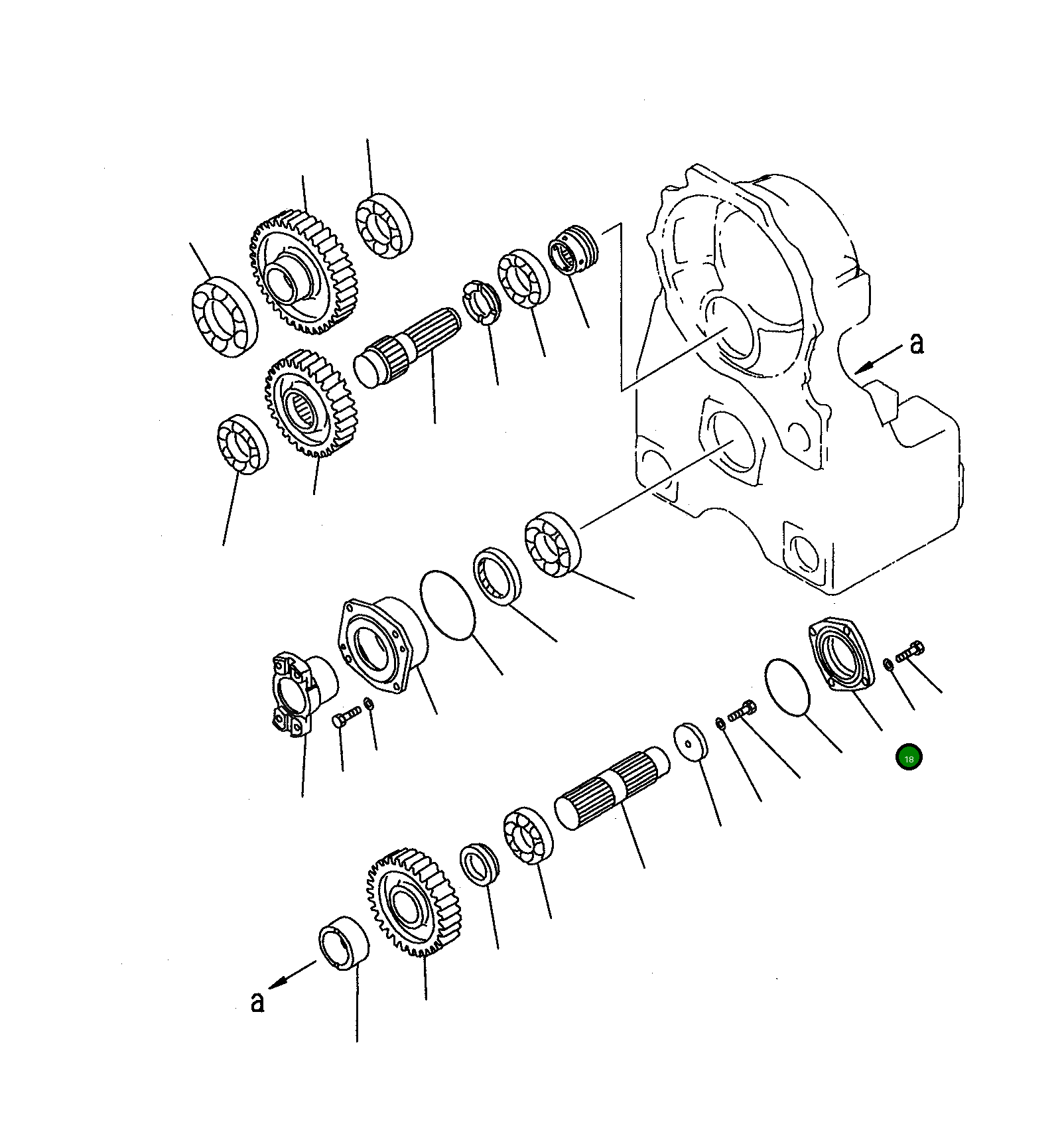 Крышка 23B-15-13171 Komatsu