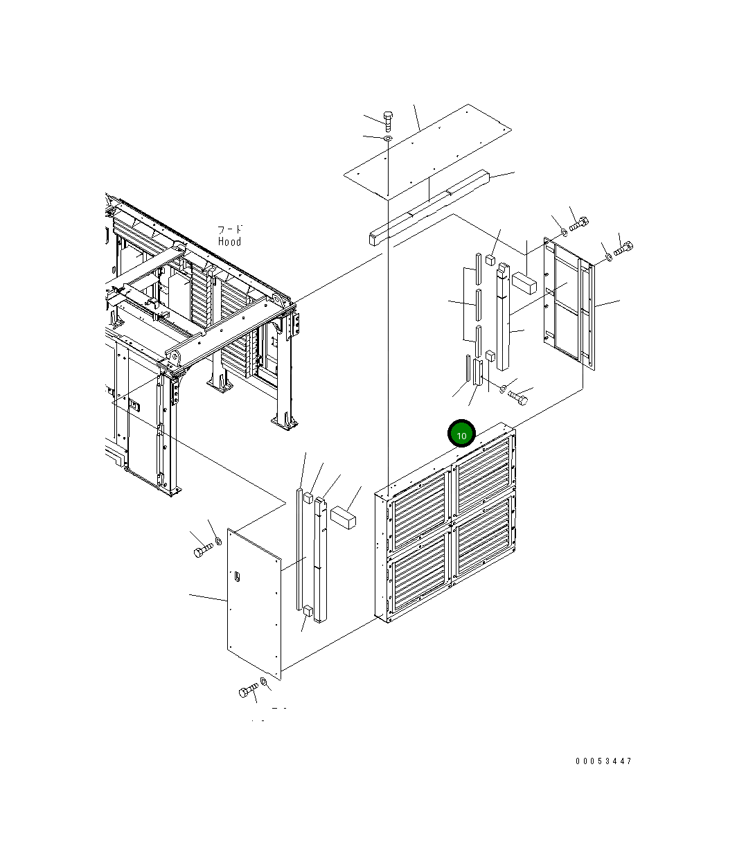 Крышка 21T-54-32210 Komatsu