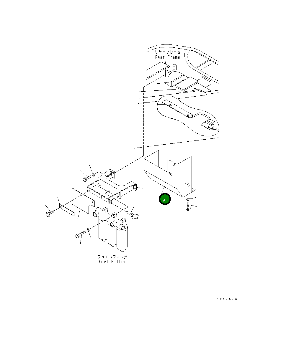 Крышка 42C-04-13911 Komatsu